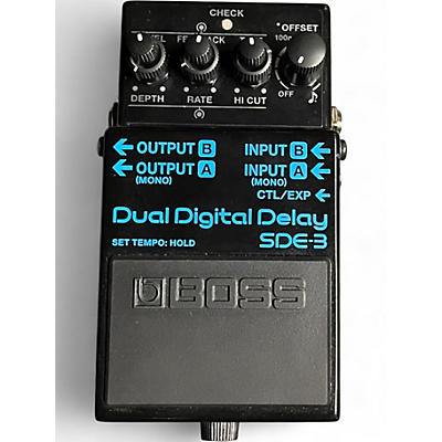 Used BOSS SDE3 Dual Digital Delay Effect Pedal