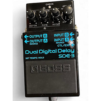 Used BOSS SDE3 Dual Digital Delay Effect Pedal