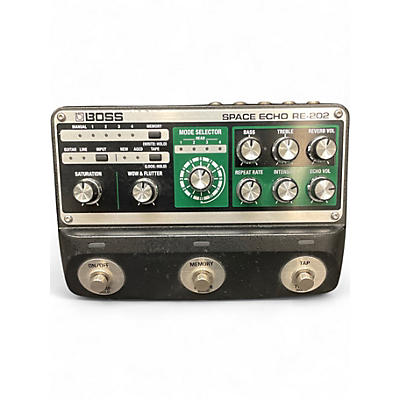 Used BOSS SPACE ECHO RE202 Effect Pedal Package