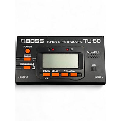 Used BOSS TU80 Tuner and Metronome Tuner Metronome