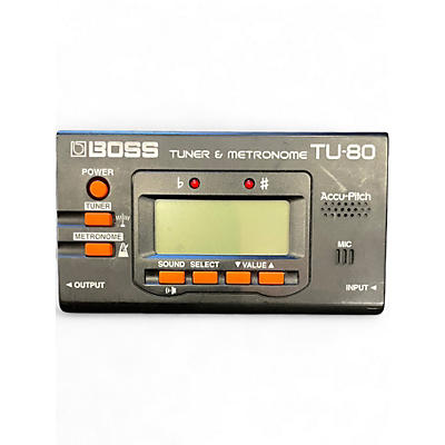 Used BOSS TU80 Tuner and Metronome Tuner Metronome