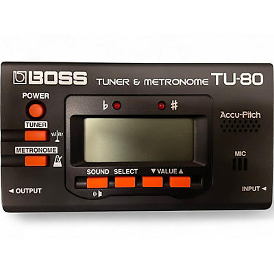 Used BOSS TU80 Tuner and Metronome Tuner Metronome