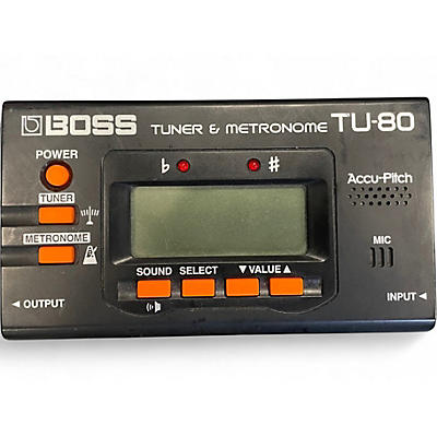 Used BOSS TU80 Tuner and Metronome Tuner Metronome