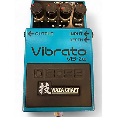 Used BOSS VB2W Waza Craft Vibrato Effect Pedal
