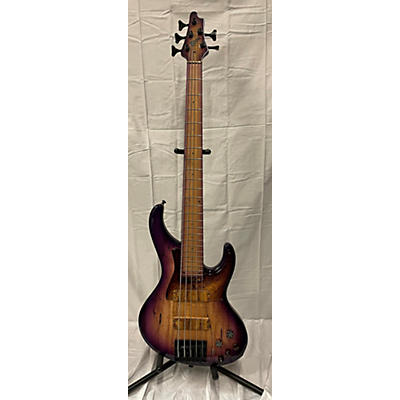 Used BOSSA OBJ5 Trans Purple Electric Bass Guitar