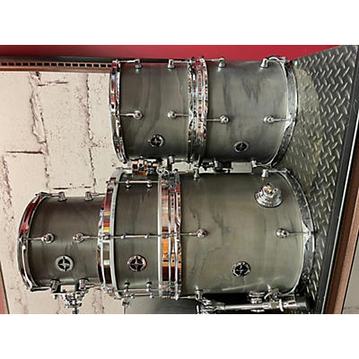 Used BUCKS COUNTY DRUM CO 6 piece PRIME SERIES SILVER OAK Drum Kit