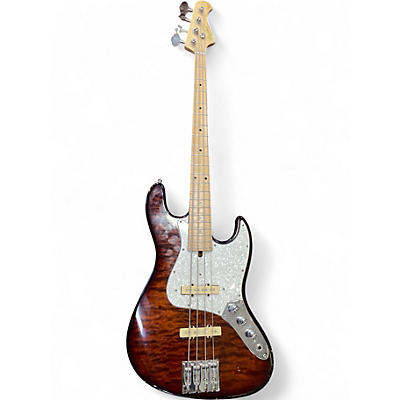 Used Bacchus Jazz brown burst Electric Bass Guitar