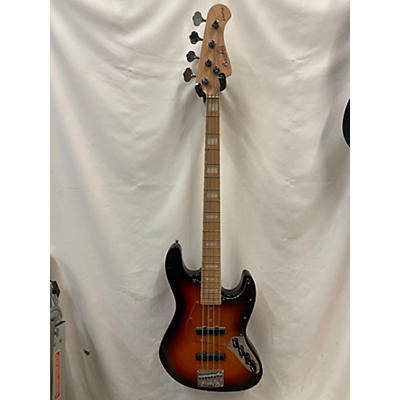 Used Bacchus Woodline AC5 Sunburst Electric Bass Guitar