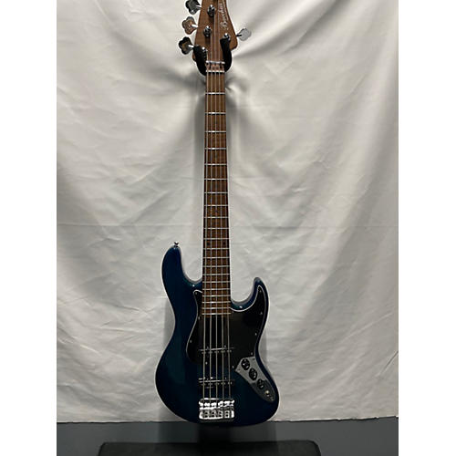 Used Bacchus Woodline Series Blue Electric Bass Guitar Blue