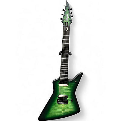 Used Balaguer DS-8 Trans Green Solid Body Electric Guitar
