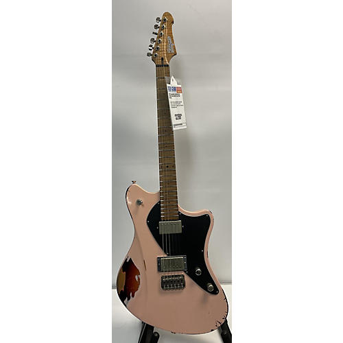 Balaguer Used Balaguer Espada USA Series Aged Shell Pink Over Sunburst Solid Body Electric Guitar Aged Shell Pink Over Sunburst