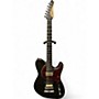 Used Balaguer Thicket Trans black flame Solid Body Electric Guitar Trans black flame