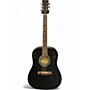 Used Barcelona D500 BLACK Acoustic Guitar BLACK