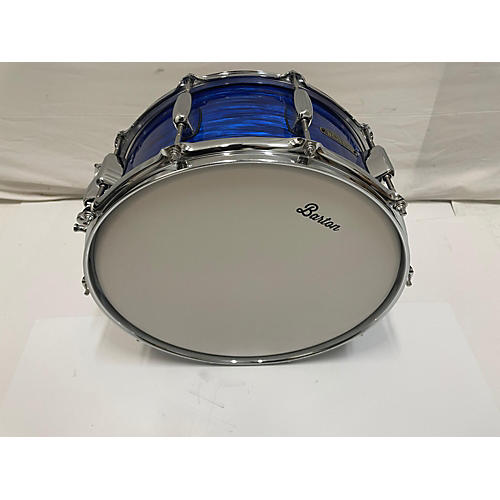 Used Barton 14X6.5 Studio Custom Maple Drum Blue Blue 213