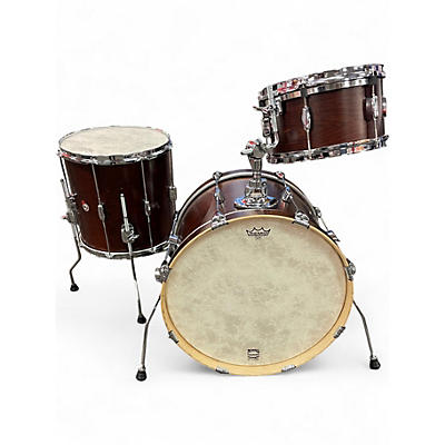 Used Barton Drums 3 Piece 3pc drumkit satin chocolate Drum Kit