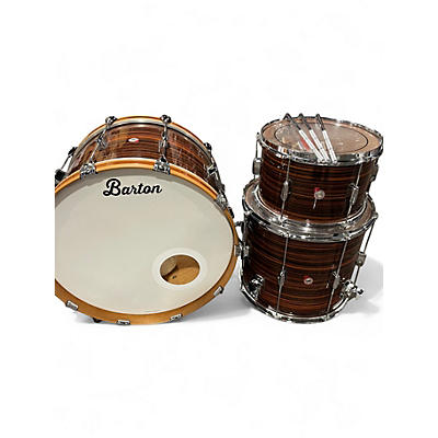 Used Barton Drums 3 Piece Essential Beech Rosewood Drum Kit