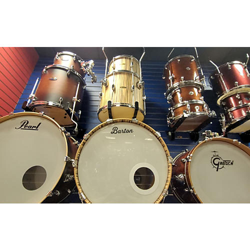 Barton Drums Used Barton Drums 3 piece BEECH ZEBRANO ZEBRA Drum Kit ZEBRA