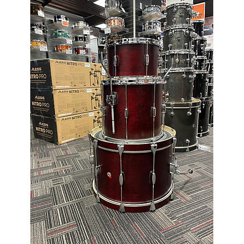 Barton Drums Used Barton Drums 3 piece Essential Maple Wine Red Drum Kit Wine Red