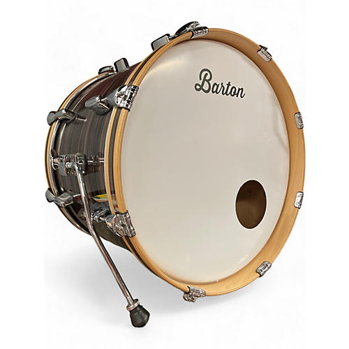 Barton Drums Used Barton Drums 4 Piece vintage beech zebrawood Drum Kit zebrawood