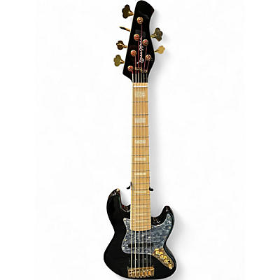 Used Bass Mods BMJ6 Black Electric Bass Guitar