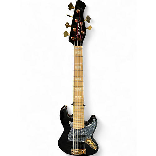 Used Bass Mods BMJ6 Black Electric Bass Guitar Black