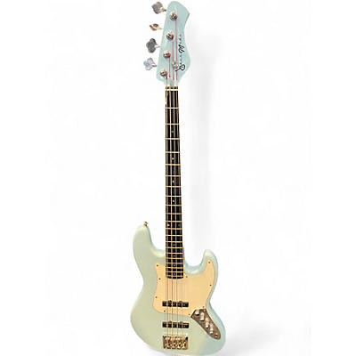 Used Bass Mods J BASS LIGHT BLUE Electric Bass Guitar