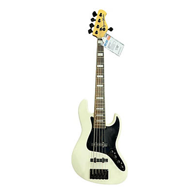 Used Bass Mods K534 White Electric Bass Guitar