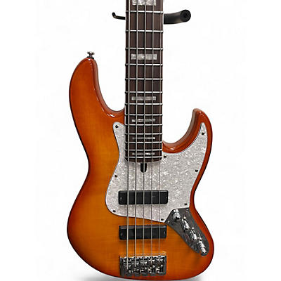Used Bass Mods Mods 5 2 Tone Sunburst Electric Bass Guitar