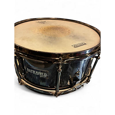 Used Battlefield Drums 13X6 snare Black Drum