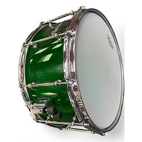 Used Battlefield Drums 14in acrylic snare drum cokebottle green Drum cokebottle green 33