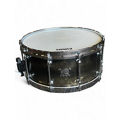 Used Battlefield Drums 6.5X14 USA Custom Snare Distressed "Ripped Jeans" Satin Drum