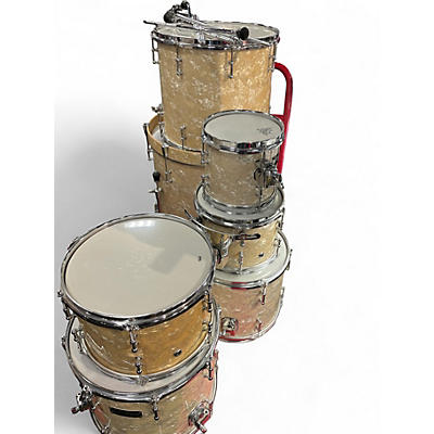 Used Battlefield Drums 7 Piece 7 PIECE 6 PLY MAPLE Natural Drum Kit