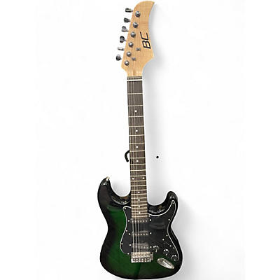 Used Bc Double Cutaway Green Burst Solid Body Electric Guitar