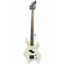 Used Bc Rich WARLOCK Alpine White Electric Bass Guitar Alpine White