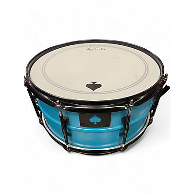 Used Beatello 6X14 Ace Snare Drum Blue Drum