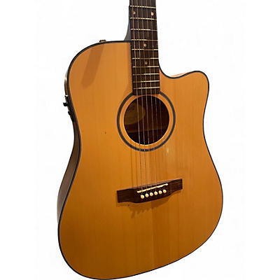 Used Bedell Discovery BDDCE18M Dreadnaught Cutaway Natural Acoustic Electric Guitar