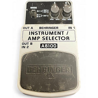 Used Behringer AB100 Instrument/Amp Selector Pedal