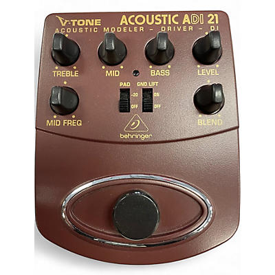 Used Behringer ADI21 V-Tone Acoustic Driver Guitar Preamp