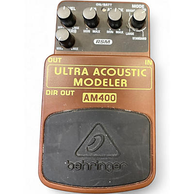 Used Behringer AM400 Ultra Acoustic Modeler Guitar Modeling Pedal