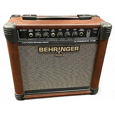 Used Behringer AT108 1X8 15W Ultracoustic Acoustic Guitar Combo Amp