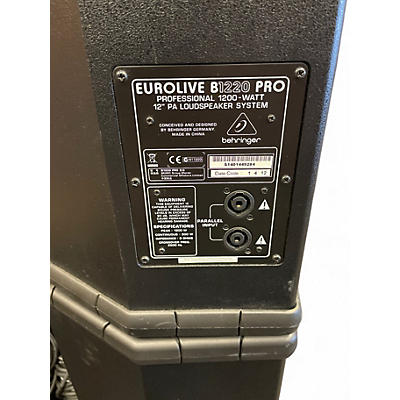 Used Behringer B1220 Pro 12in 2-Way Unpowered Speaker