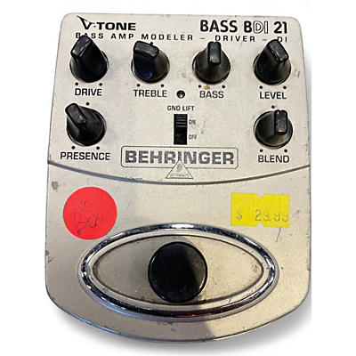 Used Behringer BDI21 V-Tone Bass Driver Bass Effect Pedal