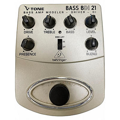 Used Behringer BDI21 V-Tone Bass Driver Bass Effect Pedal