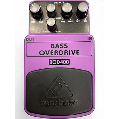 Used Behringer BOD400 Bass Overdrive Bass Effect Pedal