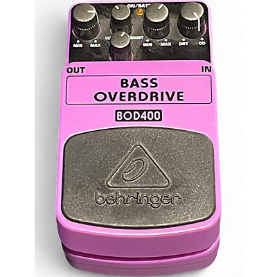 Used Behringer BOD400 Bass Overdrive Bass Effect Pedal