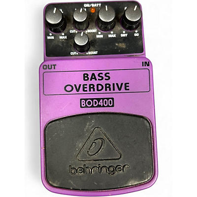Used Behringer BOD400 Bass Overdrive Bass Effect Pedal