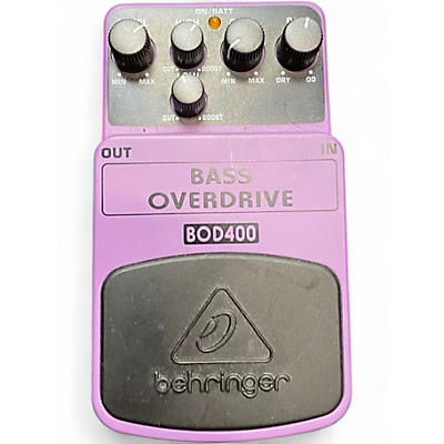 Used Behringer BOD400 Bass Overdrive Bass Effect Pedal