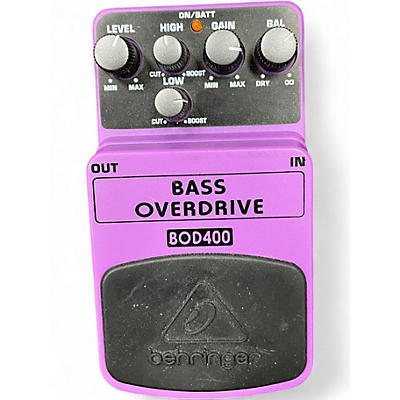 Used Behringer BOD400 Bass Overdrive Bass Effect Pedal