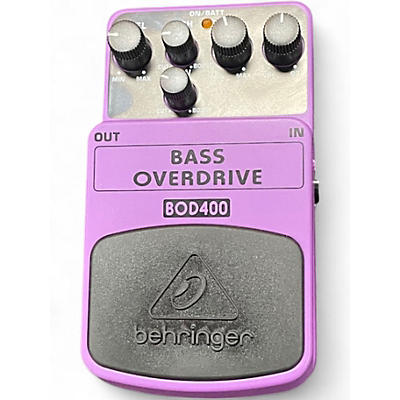 Used Behringer BOD400 Bass Overdrive Bass Effect Pedal
