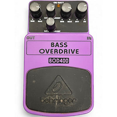 Used Behringer BOD400 Bass Overdrive Bass Effect Pedal
